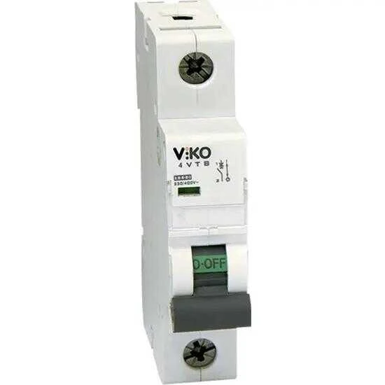 Viko - 4VTB-1B06 1x06A 4,5kA B Tipi Otomatik Sigorta