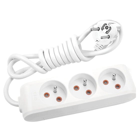 Viko Multi-Let Üçlü Grup Priz Ups 2 Metre Beyaz (Çocuk Korumalı)
