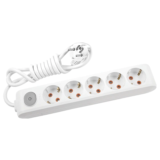 Viko Multi-Let Beşli Grup Priz Anahtarlı Topraklı 3 Metre Beyaz (Çocuk Korumalı)