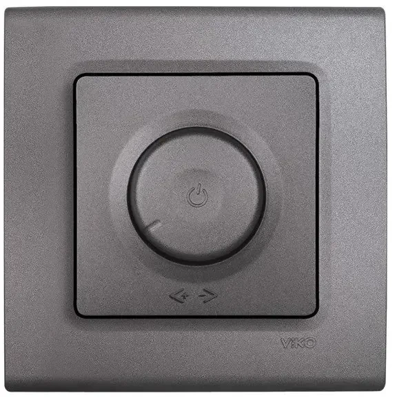 Viko Linnera Life Granit Grisi Pro Dimmer RC 400 Watt Mekanizma Kapak (Çerçeve Hariç)