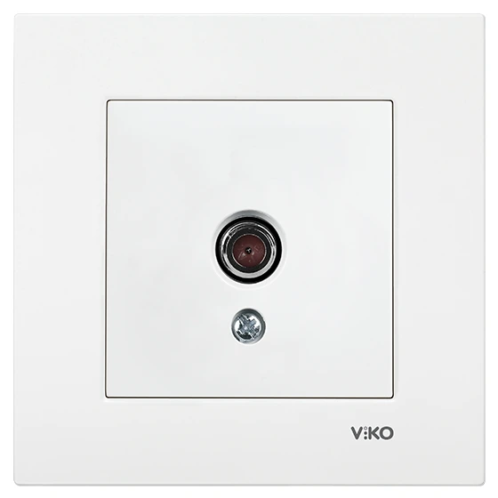 Viko Karre/Meridian Beyaz Tv Geçişli 8db Mekanizma (Çerçeve Hariç)