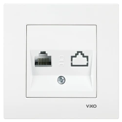 Viko Karre/Meridian Beyaz Tekli Data Cat6 Mekanizma (Çerçeve Hariç)