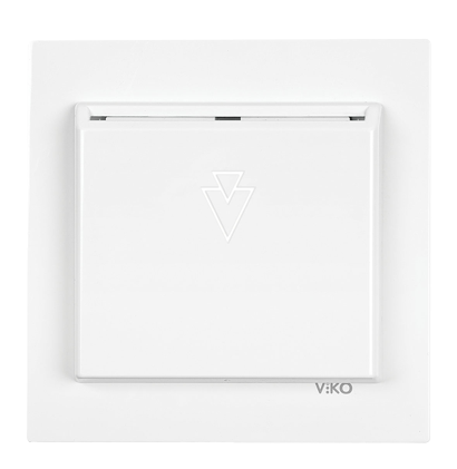 Viko Karre Meridian Beyaz Gecikmeli Switchli Energy Saver Anahtar 230V Mekanizma+Kapak