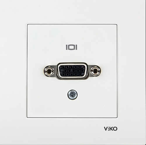 Viko Karre/Meridian Beyaz Vga Konnektör Mekanizma (Çerçeve Hariç)
