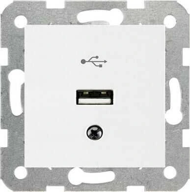 Viko Karre/Meridian Beyaz Usb Konnektör (Çerçeve Hariç)