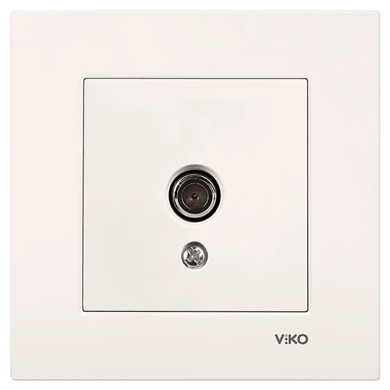 Viko Karre/Meridian Krem Tv Geçişli 8db Mekanizma ( Çerçeve Hariç )
