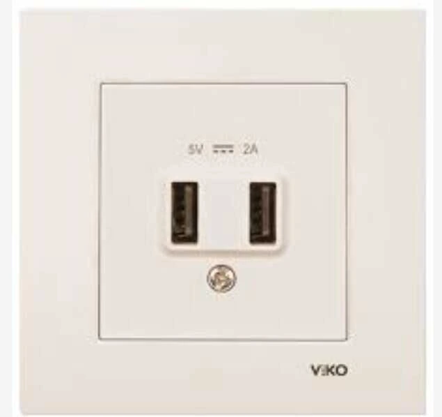 Viko Karre/Meridian Krem Usb Priz Mekanizma (Çerçeve Hariç) 5v-2a