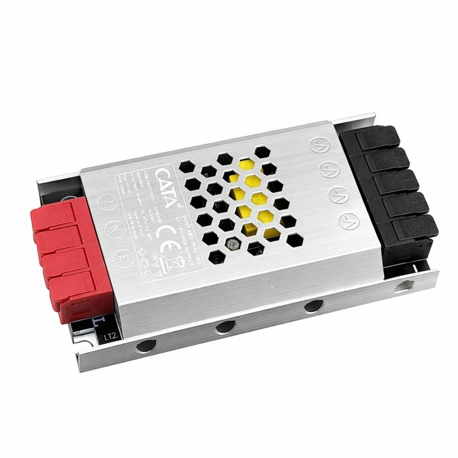 Cata CT-2674 5 Amper Şerit Led Trafosu 60W Süper Slim Fansız