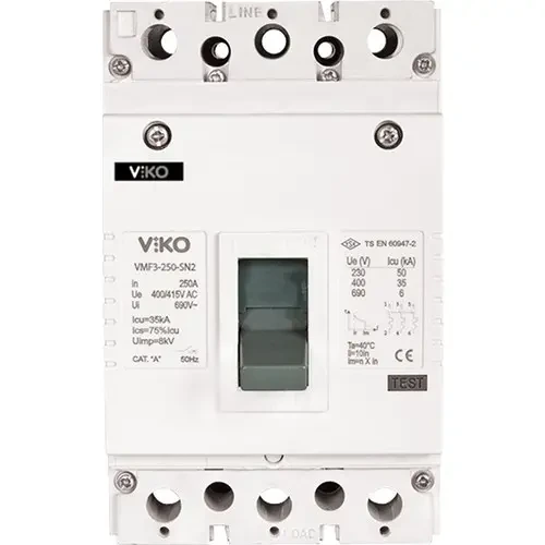 Viko - VMF3-250-SN2 3x250A 35ka Sn2 Sabit Kompakt Şalter