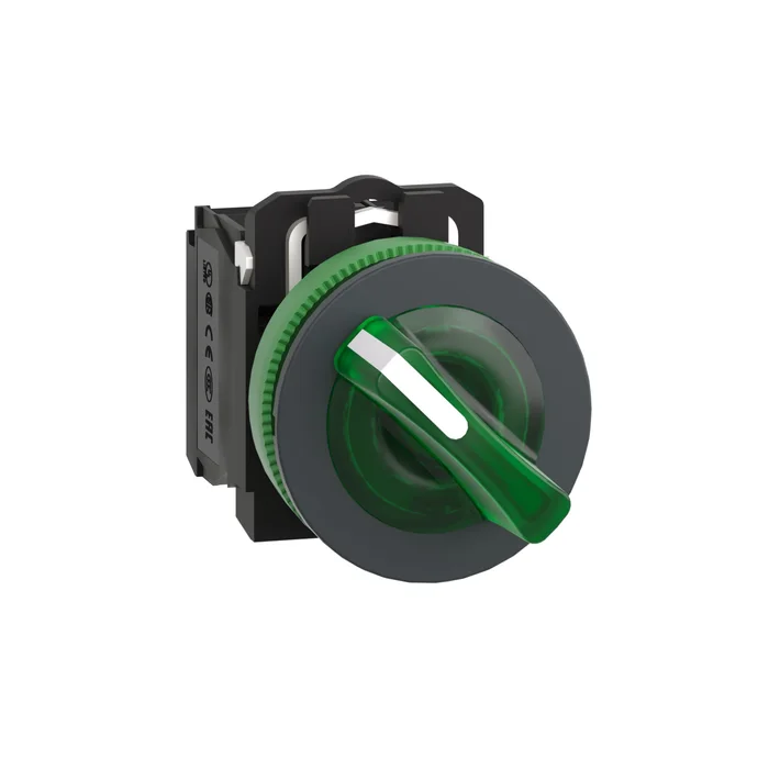 Işıklı, mandal buton LED 230 VAC   Kırmızı 1NA+1NK