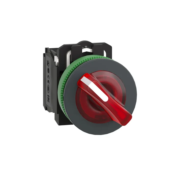 Işıklı, mandal buton LED 24 VAC /DC    Sarı 1NA+1NK