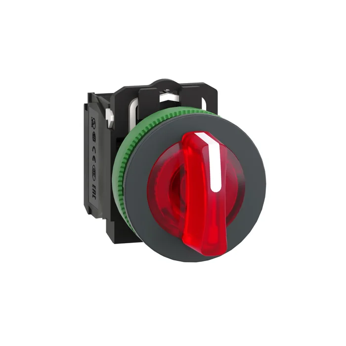 Işıklı, mandal buton LED 24 VAC /DC    Turuncu 1NA+1NK