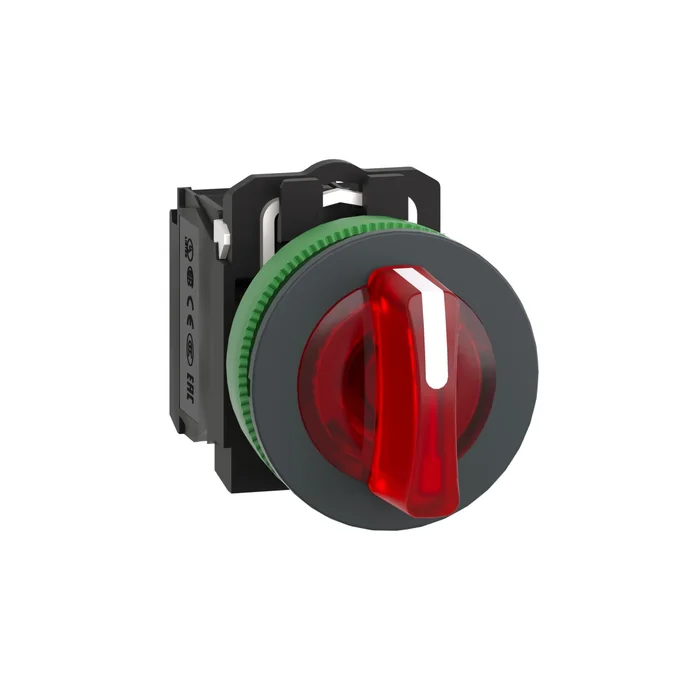 Işıklı, mandal buton LED 230 VAC   Turuncu 1NA+1NK