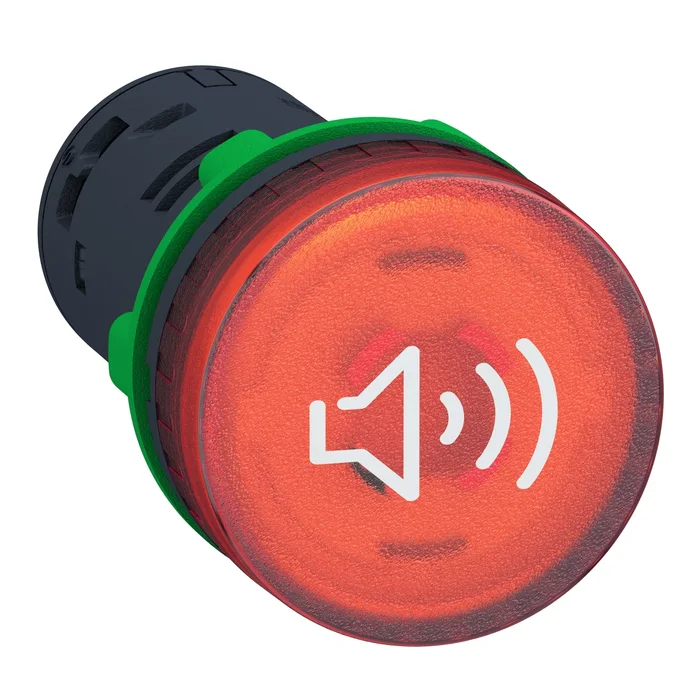 Schneider XB5KS2M4 - 90 db ışıklı buzzer 230V AC/DC Kırmızı