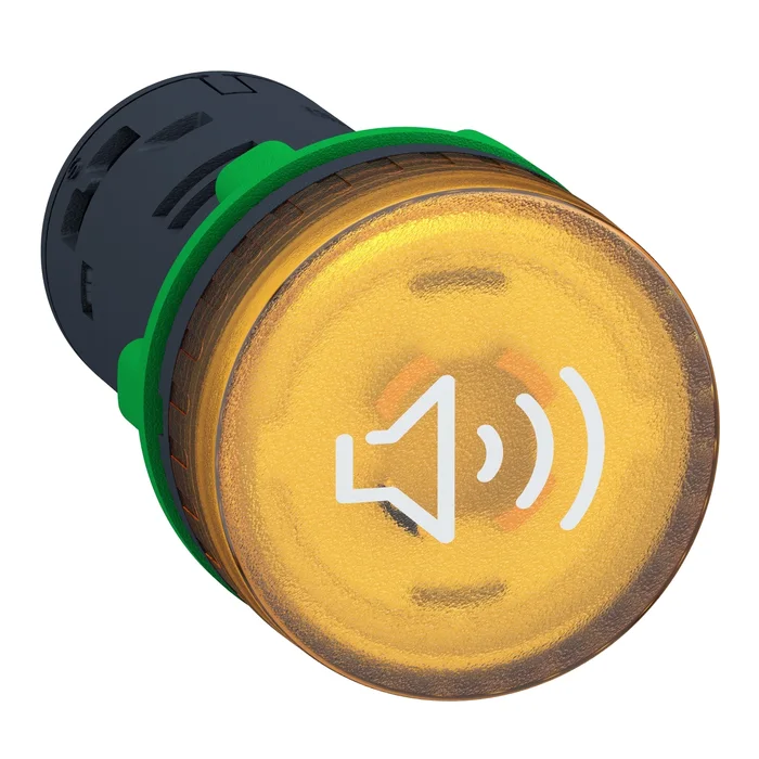 Schneider XB5KS2M8 - 90 db ışıklı buzzer 230V AC/DC Sarı