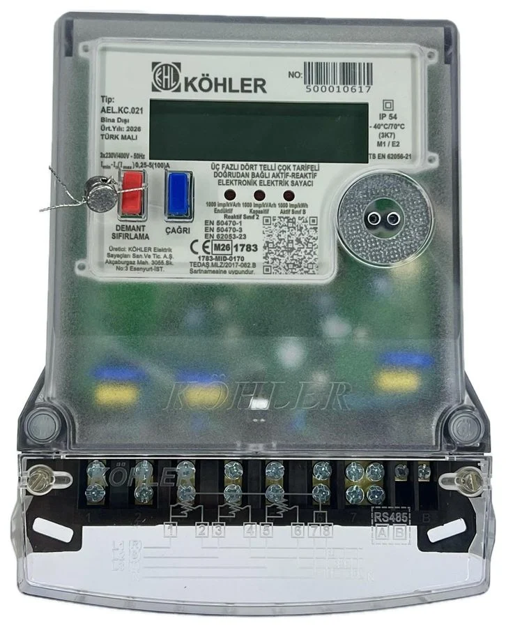 Köhler AEL.KC.021 Kombi Sayaç (Aktif-Reaktif)