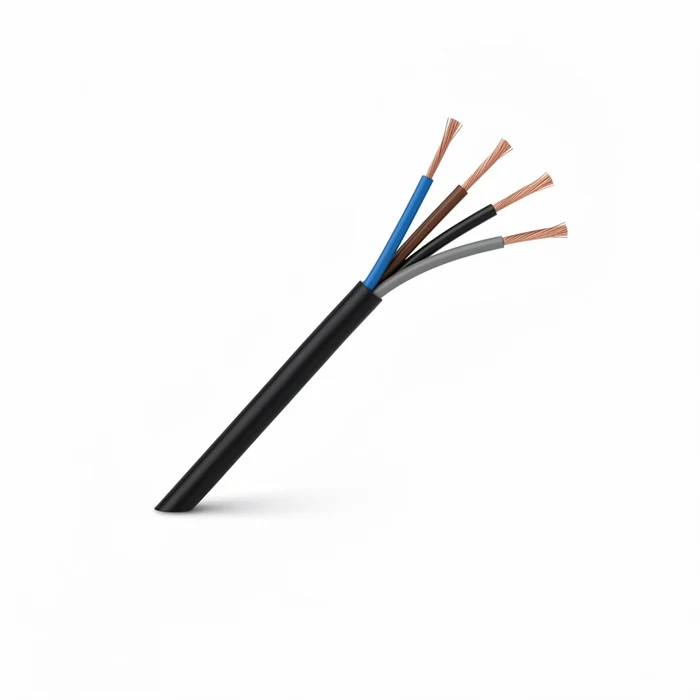 Öznur TTR 4x6 mm² siyah kılıflı kablo