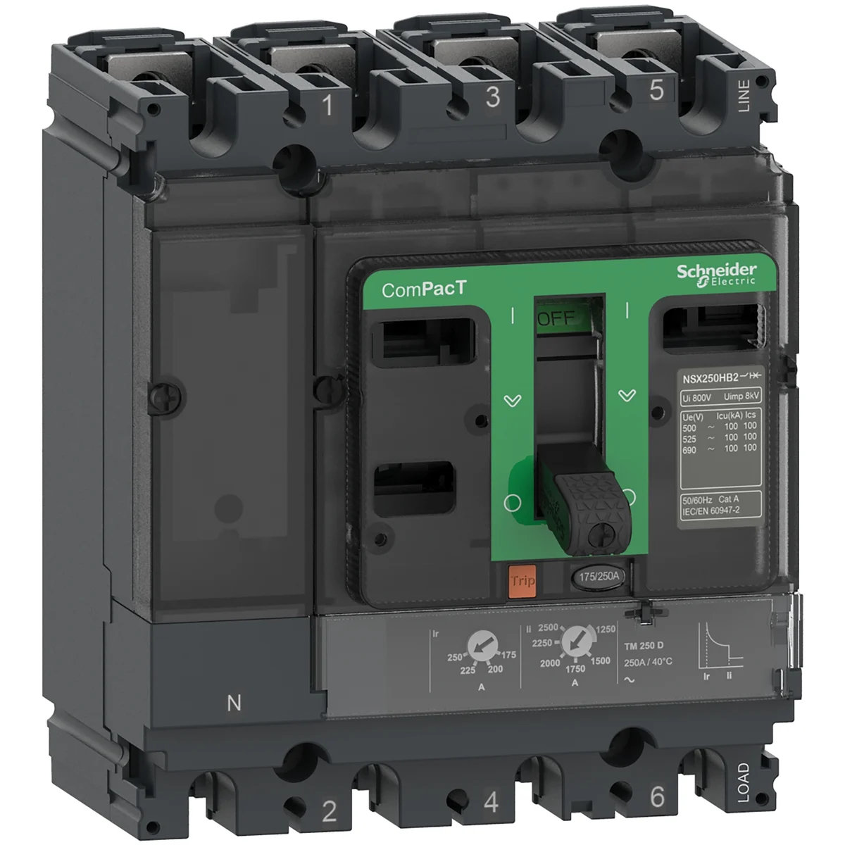 Schneider Electric C10F6TM100 Kompakt Otomatik Sigorta