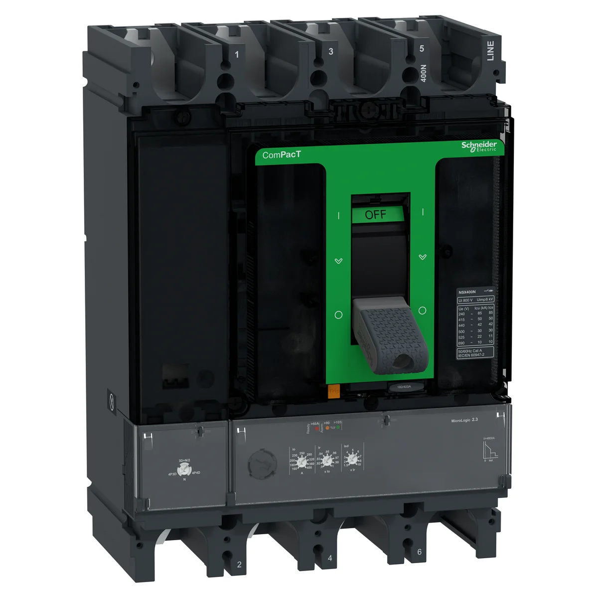 Schneider Electric C40N42D400 Kompakt Otomatik Sigorta